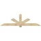 Ekena Millwork Kennewick Rough Sawn Timber Gable Bracket, Douglas Fir, 96"W x 28"H x 4"D x 6"F, 7/12 Pitch GBW096X28X0406KEN00RDF - alternate 1